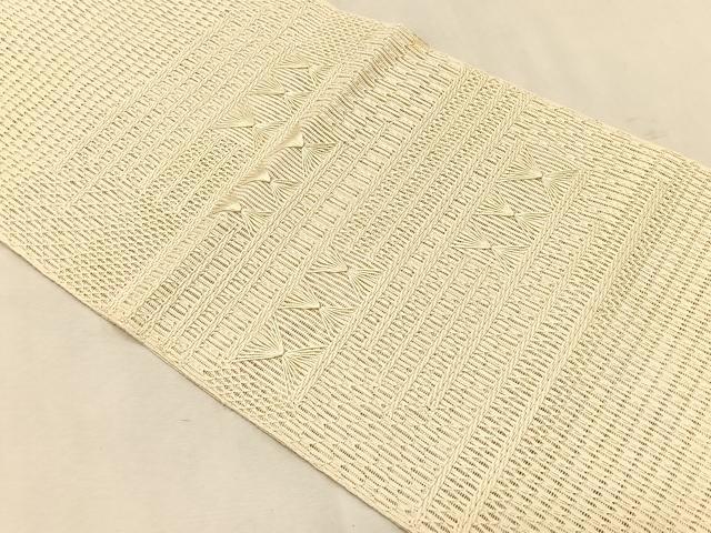 平和屋着物*夏物 八寸名古屋帯 横段文 正絹 逸品 CABK1488fb