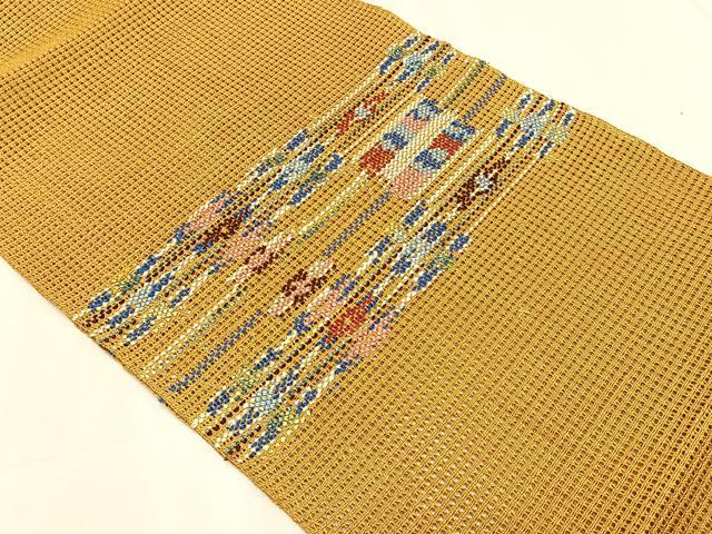 平和屋着物*夏物 八寸名古屋帯 羅 抽象文様 正絹 逸品 CABK1497fb
