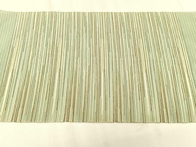 平和屋着物*夏物 八寸名古屋帯 絽綴れ 横段文 金銀糸 正絹 逸品 CABK1498fb