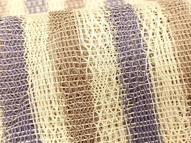 平和屋着物*夏物 八寸名古屋帯 羅 間道 正絹 逸品 CABK1504fb