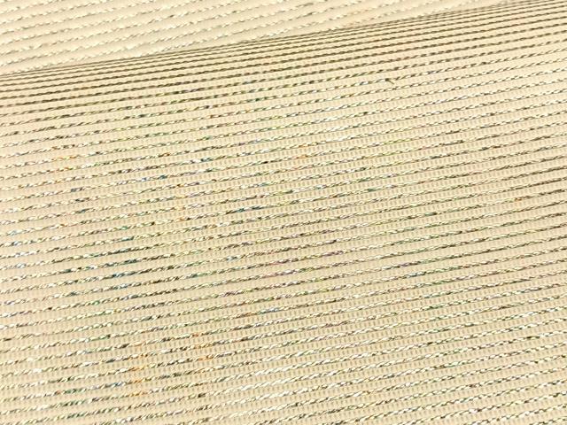平和屋着物*夏物 九寸名古屋帯 霞文 ラメ糸 正絹 逸品 CABK1535fb