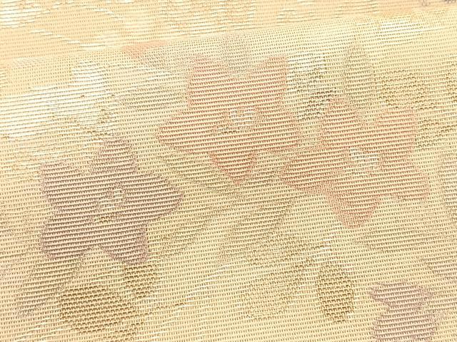 平和屋着物*夏物 つけ帯 桔梗萩文 金糸 正絹 逸品 CABK1539fb