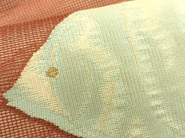 平和屋着物*夏物 九寸名古屋帯 エンゼルフィッシュ 金糸 正絹 逸品 CABK1553fb
