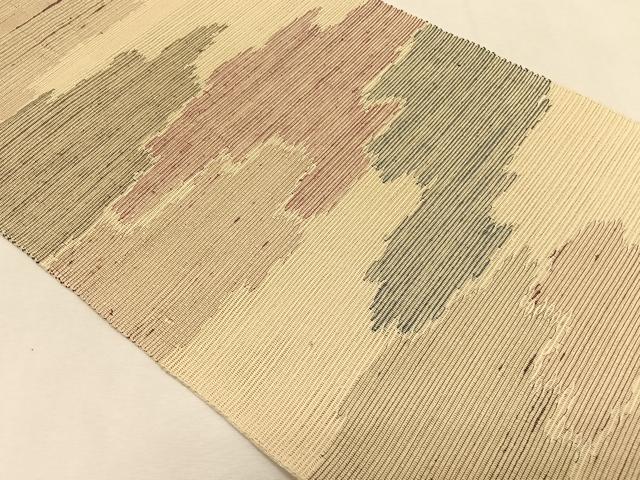 平和屋着物*夏物 八寸名古屋帯 抽象文様 正絹 逸品 CABK1573fb