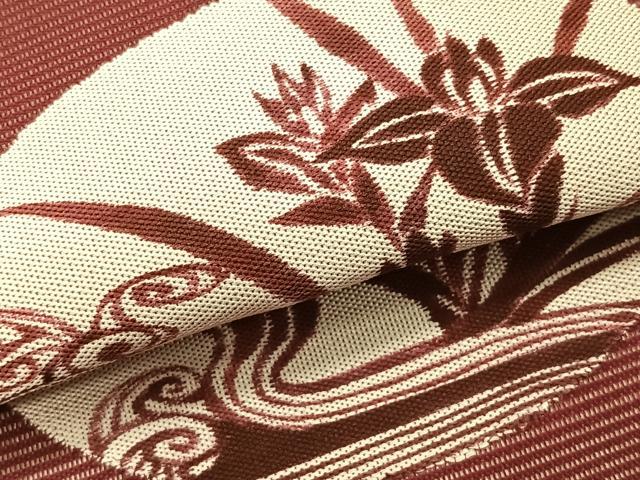 平和屋着物*夏物 九寸開き名古屋帯 流水杜若 正絹 逸品 CABK1576fb