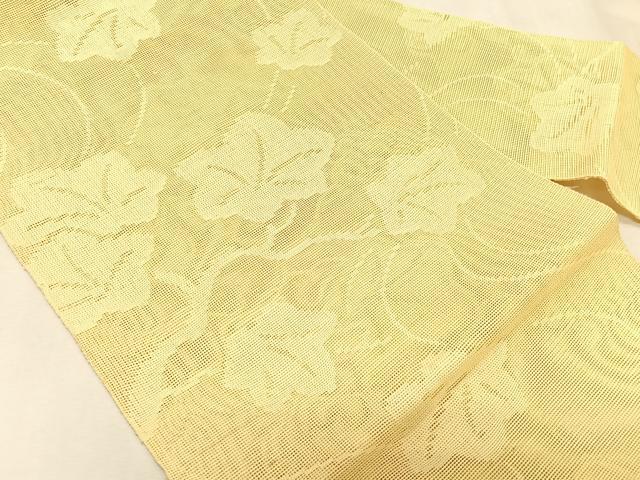 平和屋着物*夏物 八寸名古屋帯 蔦の葉文 象牙色 CABK1584fb