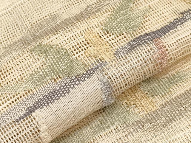 平和屋着物*夏物 八寸名古屋帯 横段唐草文 正絹 逸品 CABK1648tx