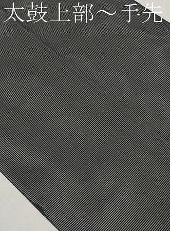 平和屋着物*夏物 六通柄袋帯 萩文 黒地 金銀糸 正絹 逸品 CABK1662tx