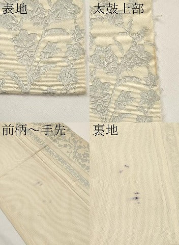 平和屋着物*夏物 全通柄 京袋帯 枝花間道 CABK1671tx