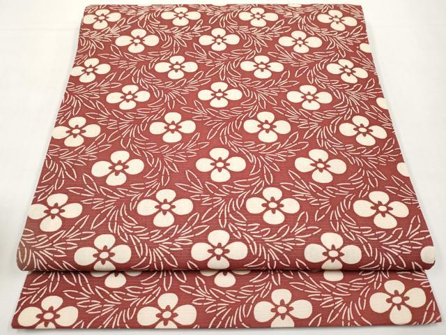平和屋着物*夏物 全通柄袋帯 花菱文 正絹 逸品 CABK1672tx