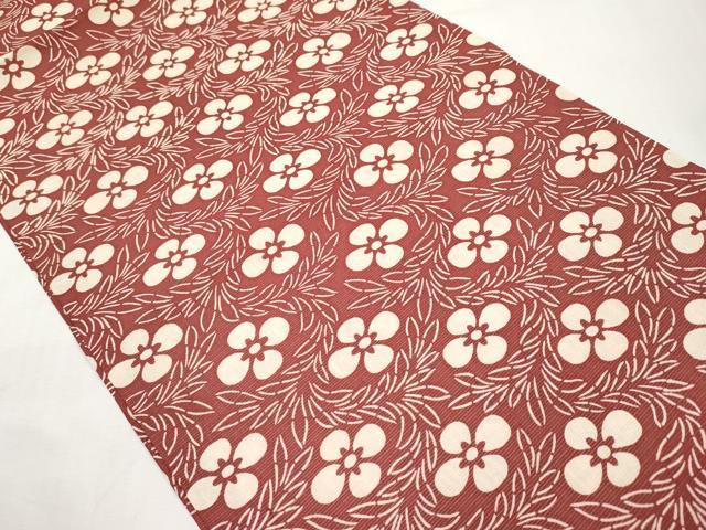 平和屋着物*夏物 全通柄袋帯 花菱文 正絹 逸品 CABK1672tx