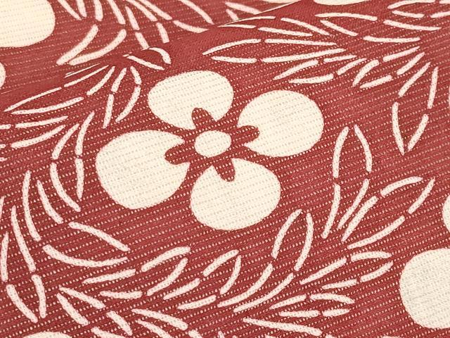 平和屋着物*夏物 全通柄袋帯 花菱文 正絹 逸品 CABK1672tx