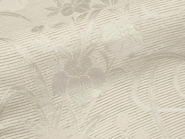 平和屋着物*夏物 六通柄袋帯 花唐草文 銀糸 正絹 逸品 CABK1702tx