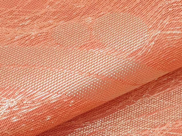 平和屋着物*夏物 全通柄袋帯 露芝文 銀糸 正絹 逸品 未使用 CABK1705tx