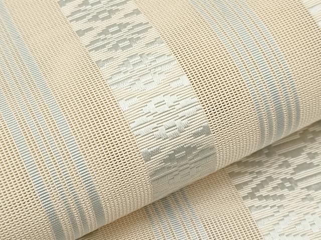 平和屋着物*夏物 本場筑前博多織 八寸名古屋帯 紗献上 正絹 逸品 未使用 CABK1721tx