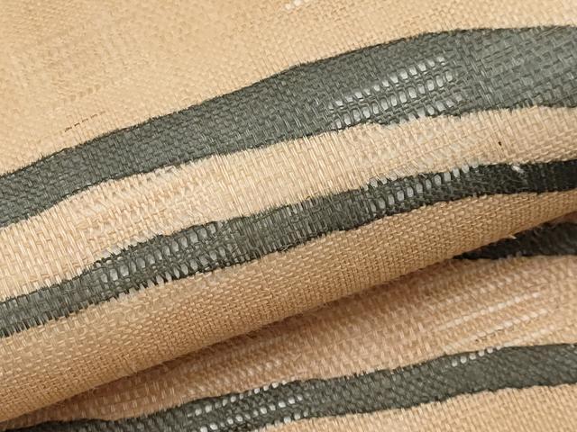 平和屋着物*夏物 九寸名古屋帯 花倉織 抽象文 麻 逸品 CABK1736tx