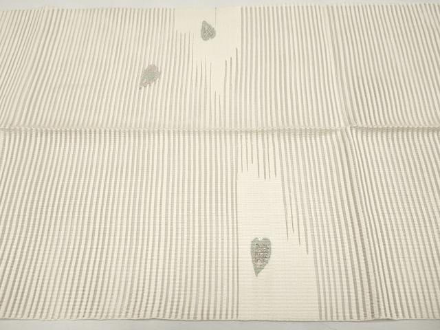 平和屋着物*夏物 八寸名古屋帯 絽綴れ 舞花びら 金銀糸 正絹 逸品 CABK1738tx