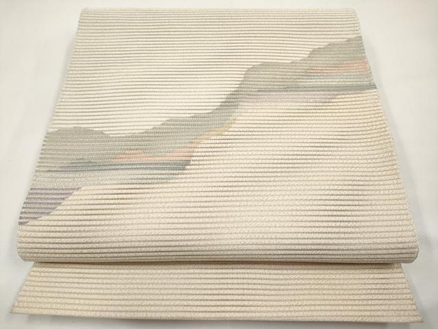 平和屋着物*夏物 八寸名古屋帯 絽綴れ 道長文 金糸 正絹 逸品 CABK1743tx
