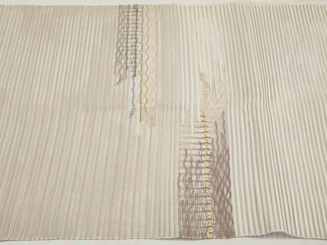 平和屋着物*夏物 八寸名古屋帯 絽綴れ 霞文 正絹 逸品 CABK1748tx