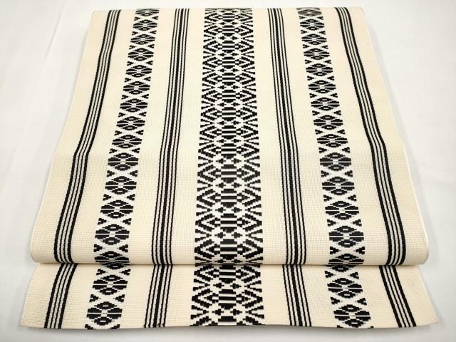 平和屋着物*夏物 本場筑前博多織 八寸名古屋帯 紗献上 正絹 逸品 CABK1759tx