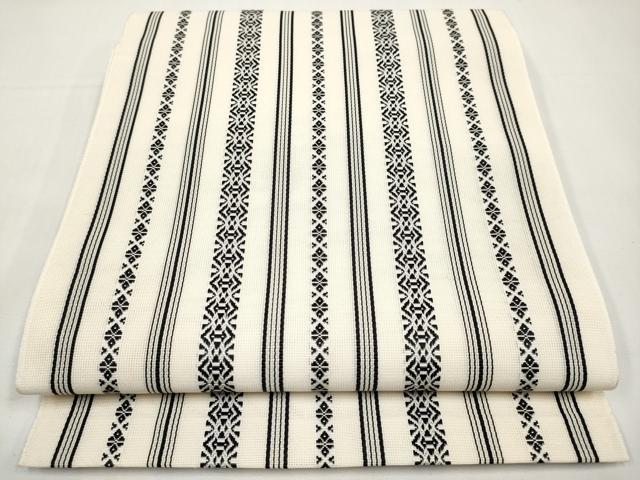平和屋着物*夏物 本場筑前博多織 八寸名古屋帯 紗献上 正絹 逸品 CABK1761tx