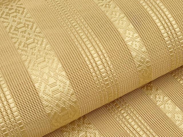 平和屋着物*夏物 本場筑前博多織 八寸名古屋帯 紗献上 飴色 正絹 逸品 CABK1764tx