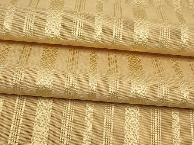 平和屋着物*夏物 本場筑前博多織 八寸名古屋帯 紗献上 飴色 正絹 逸品 CABK1764tx