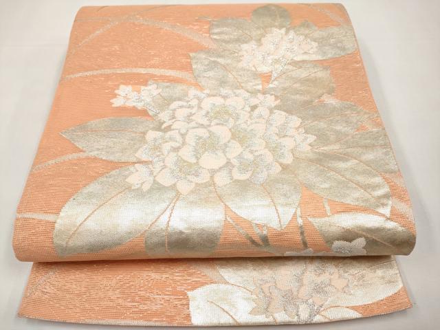平和屋着物*夏物 六通柄袋帯 紫陽花 金銀糸 正絹 逸品 CABK1798tx