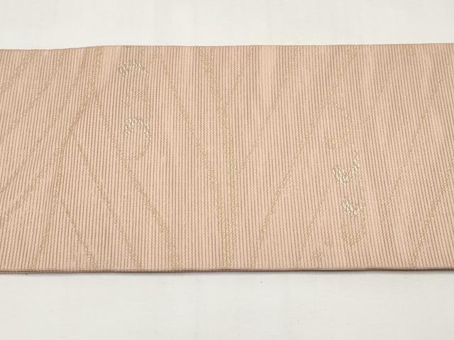 平和屋着物*夏物 九寸名古屋帯 立波文 金糸 正絹 逸品 CABK1808tx