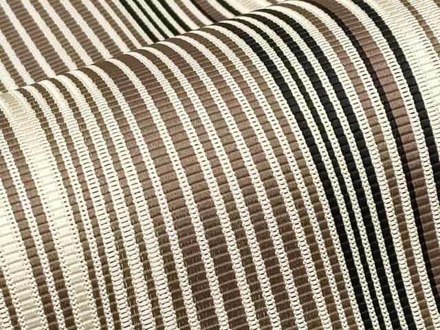 平和屋着物*夏物 本場筑前博多織 八寸名古屋帯 間道 正絹 逸品 未使用 CABK1824tx