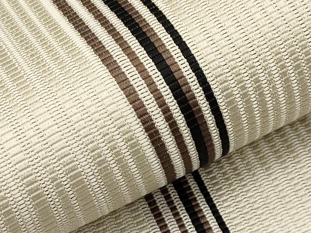平和屋着物*夏物 本場筑前博多織 八寸名古屋帯 間道 正絹 逸品 未使用 CABK1824tx