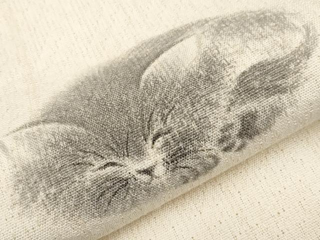平和屋着物*夏物 八寸名古屋帯 手描き 猫 CABK1829tx