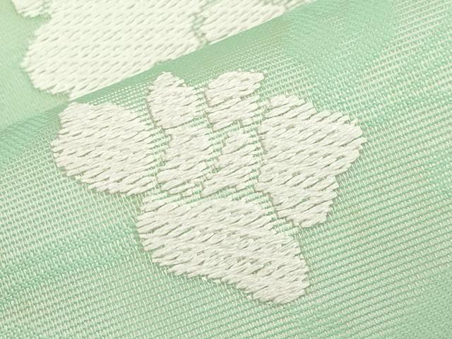 平和屋着物*夏物 九寸名古屋帯 唐織 牡丹 正絹 逸品 CABK1839tx
