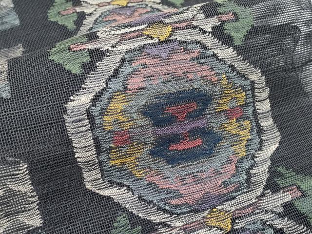 平和屋着物*夏物 1854年創業 帯屋捨松 八寸名古屋帯 抽象文 正絹 逸品 CABK1850tx