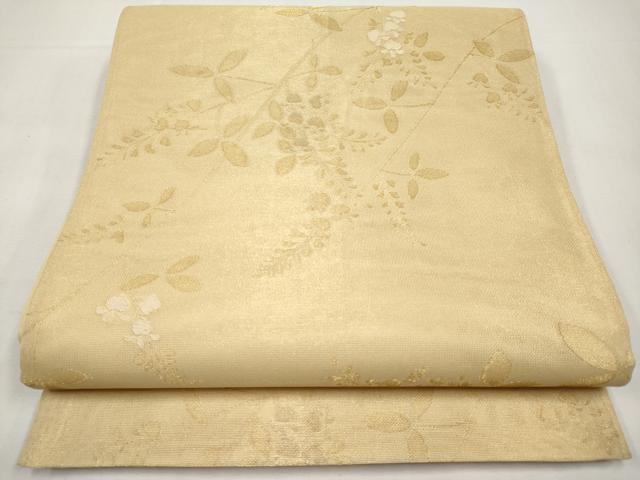 平和屋着物*夏物 西陣 川島織物 六通柄 京袋帯 枝花文 金糸 正絹 逸品 CABK1873tx