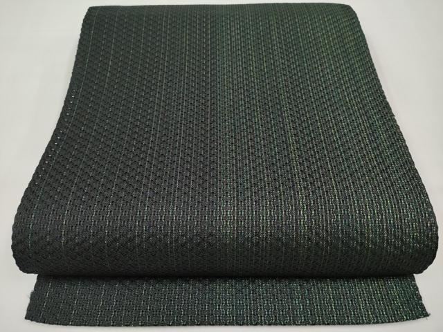 平和屋着物*夏物 八寸名古屋帯 間道 黒地 正絹 逸品 CABK1881tx