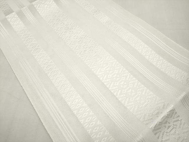 平和屋着物*夏物 八寸名古屋帯 博多織 紗献上 白地 CABK1900tx