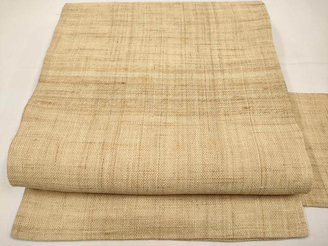 平和屋着物*夏物 九寸名古屋帯 霞文 麻 逸品 CABK1919tx