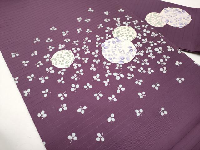 平和屋着物*夏物 九寸名古屋帯 舞葉文 金彩 CABK1921tx