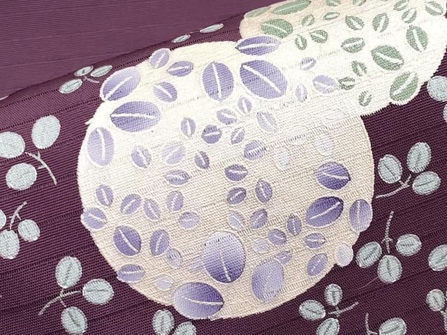 平和屋着物*夏物 九寸名古屋帯 舞葉文 金彩 CABK1921tx