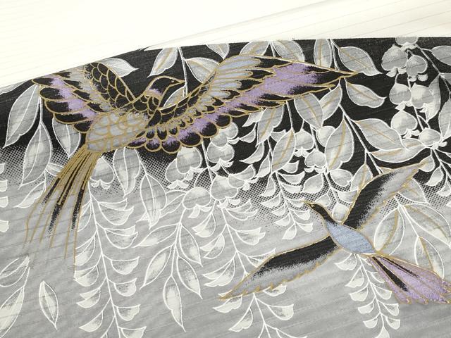 平和屋着物*夏物 九寸名古屋帯 花鳥文 CABK1928tx