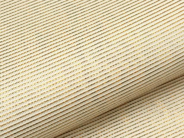 平和屋着物*夏物 九寸名古屋帯 霞文 金糸 正絹 逸品 未使用 CABK1947tx