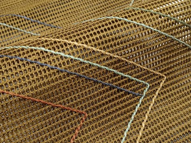 平和屋着物*夏物 八寸名古屋帯 羅 幾何学文様 正絹 逸品 CABK1980tx