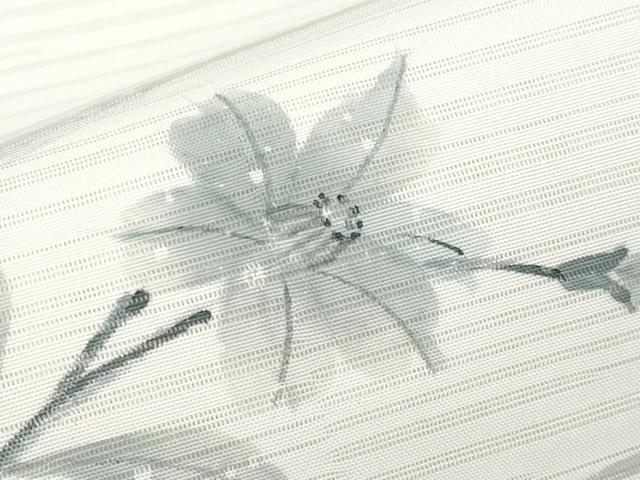 平和屋着物*夏物 九寸名古屋帯 手描き 草花文 CABK1992tx