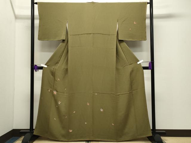 平和屋着物●訪問着 総刺繍 玩具文 鬼しぼ縮緬 正絹 逸品 CABK2004gh