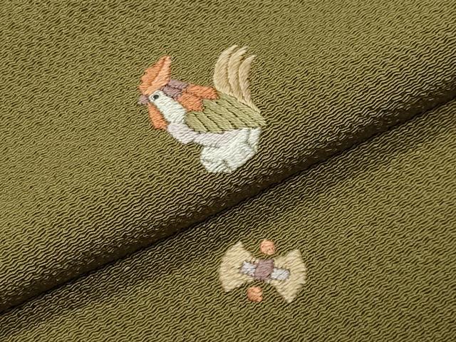 平和屋着物●訪問着 総刺繍 玩具文 鬼しぼ縮緬 正絹 逸品 CABK2004gh