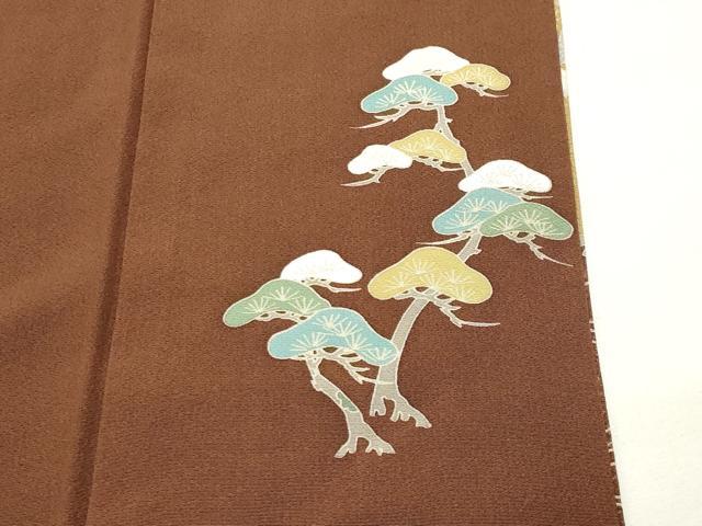 平和屋着物●色留訪問着 駒刺繍 風景松竹梅文 金彩 正絹 逸品 CABK2005gh