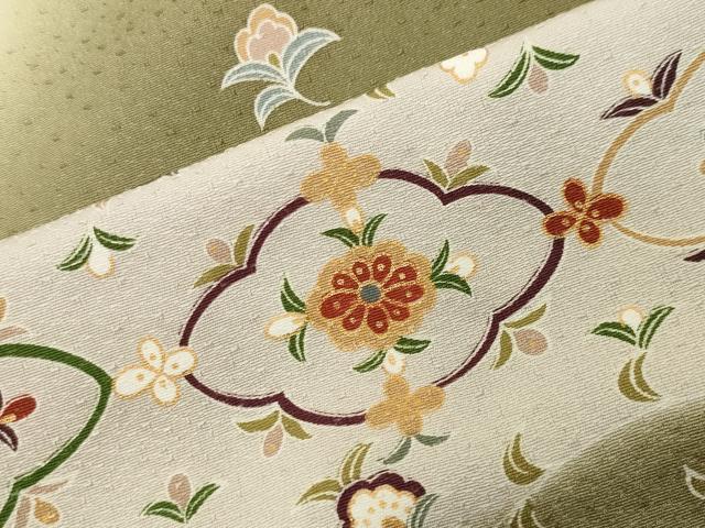 平和屋着物●訪問着 鳳凰更紗花唐草文 暈し染め 金彩 正絹 逸品 CABK2009gh