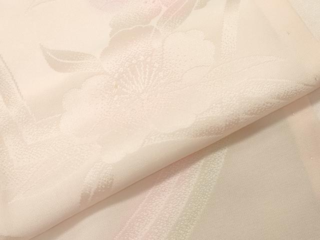 平和屋着物●振袖用長襦袢 無双仕立て 草花地紋 暈し染め 半衿刺繍 正絹 逸品 CABK2011gh