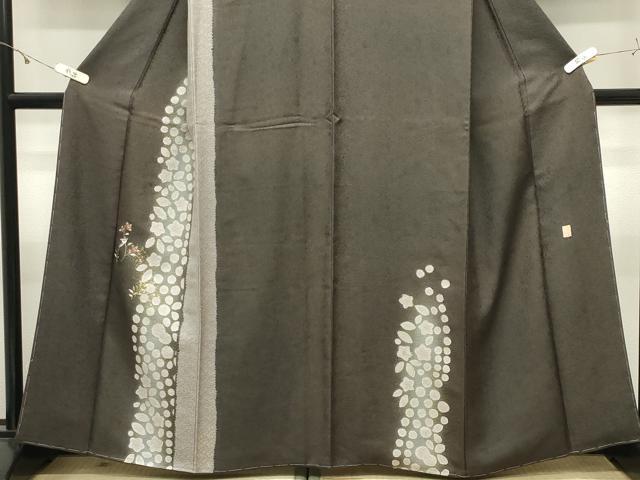 平和屋着物●十日町名門青柳高級ブランド大喜百花 訪問着 刺繍 草花文 暈し染め 金彩 やまと誂製 正絹 逸品 未使用 CABK2014gh